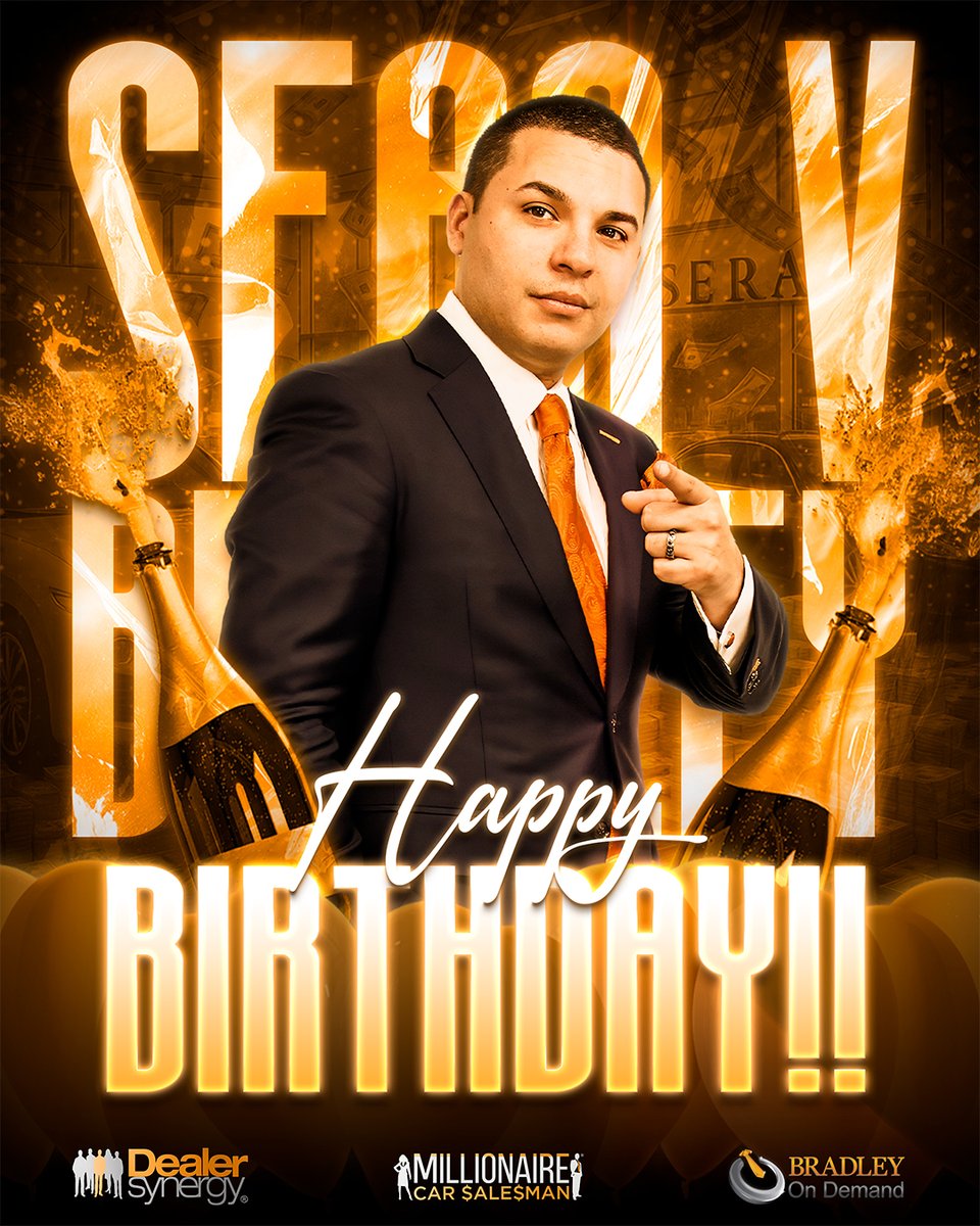 🎉 Happy Birthday to the one and only Sean V. Bradley! 🎉

Wishing you the best birthday yet—let's make this year your most amazing one yet! 🎂🎉

#HappyBirthday #SeanVBradley #Leadership #Inspiration #AutomotiveExcellence #Success #Entrepreneur #BirthdayVibes #DealerSynergy