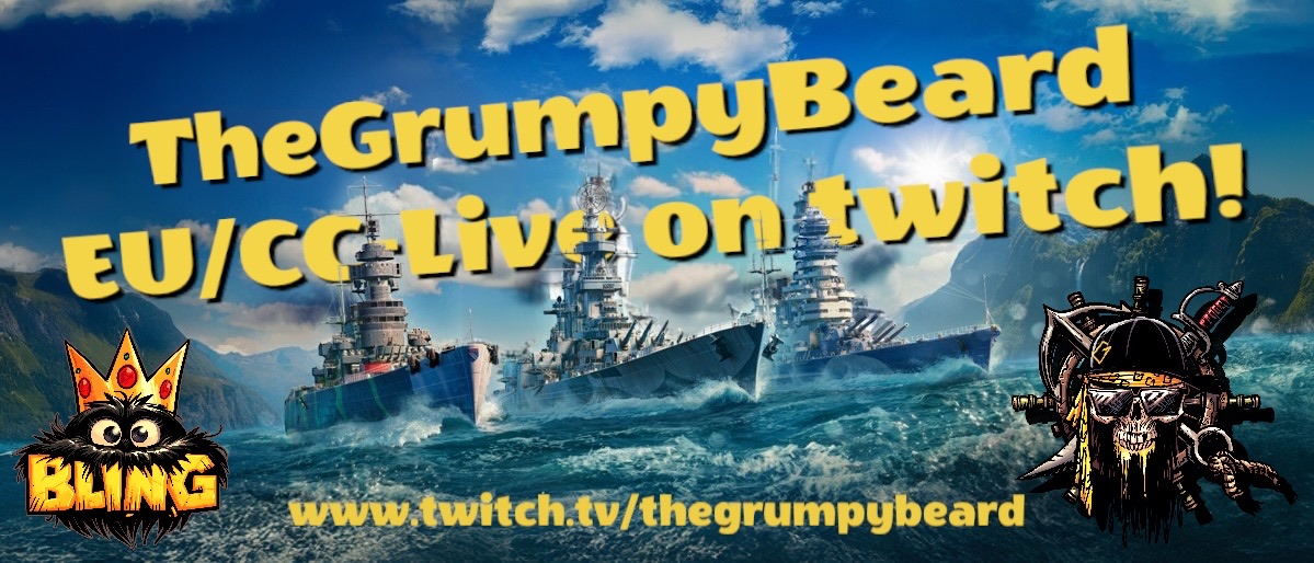 I am LIVE on <a href="/Twitch/">Twitch</a> Playing <a href="/WorldofWarships/">World of Warships</a> 
and might do some #Battlefield6 later on! twitch.tv/thegrumpybeard 
New merch drop today = Beard Skull Wave!