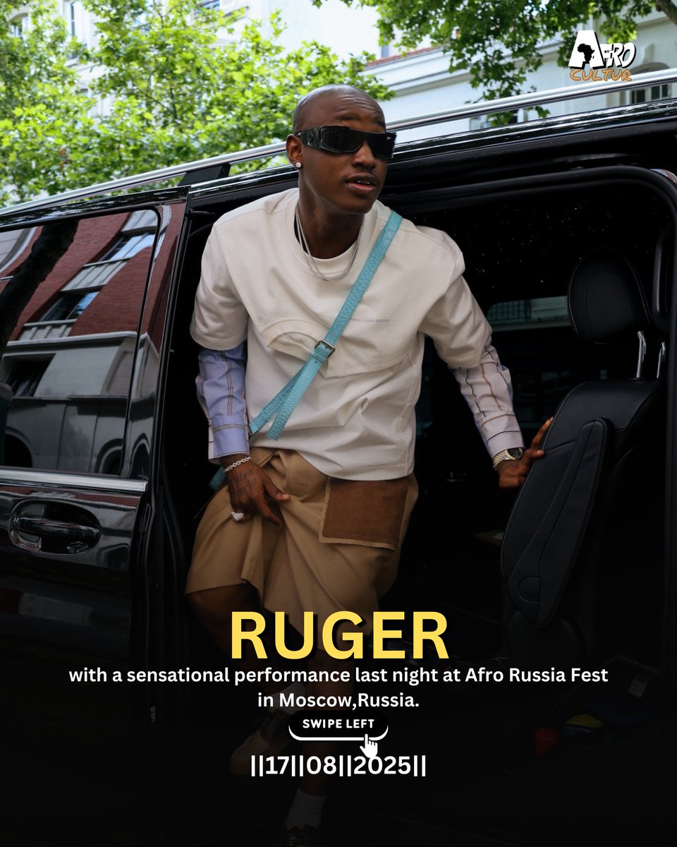 afrocultur's tweet photo. Ruger shut down Moscow! Afro Russia Fest got a dose of pure fire last night.
#Ruger #Moscow #Afrofest #Afrocultur https://t.co/njvFMrVAha