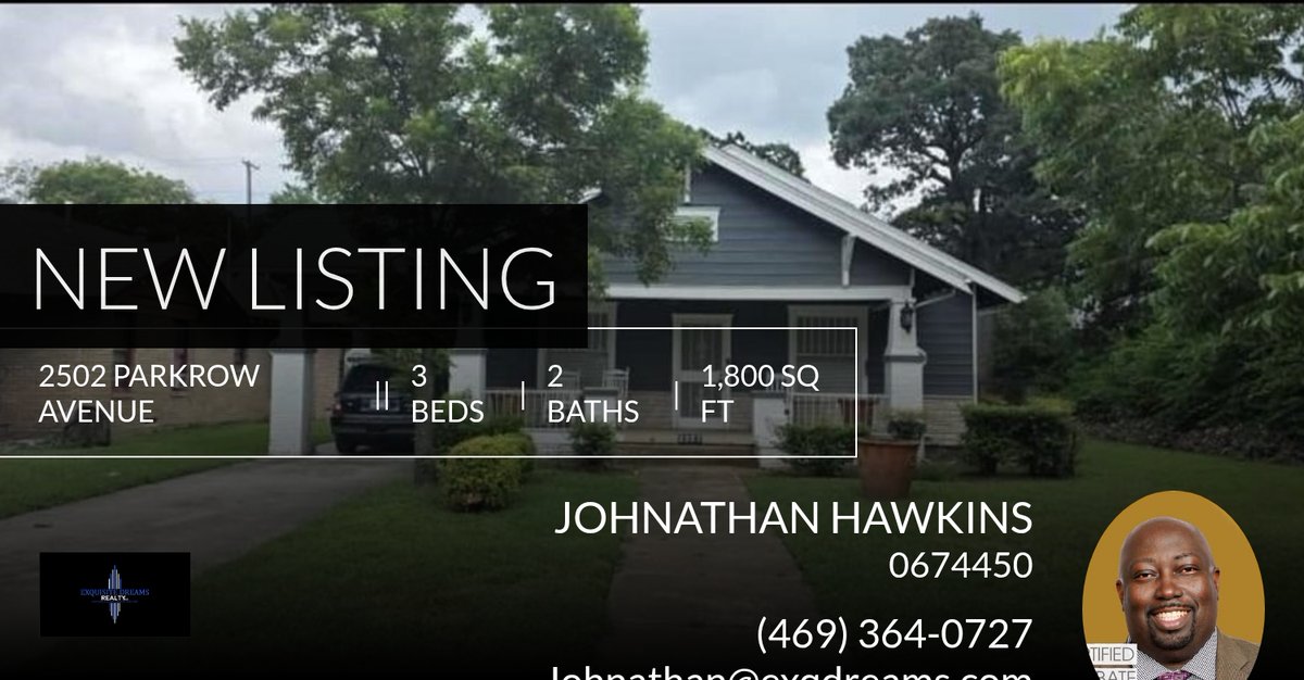 Johnathan_Hawk's tweet photo. 📍 New Listing 📍 Take a look at this fantastic new property that just hit the market located at 2502 Parkrow Avenue in Dallas. Reach out here or at (469) 364-0727 for more information https://t.co/HUggk6vcEP https://t.co/cMIRZkOt0f