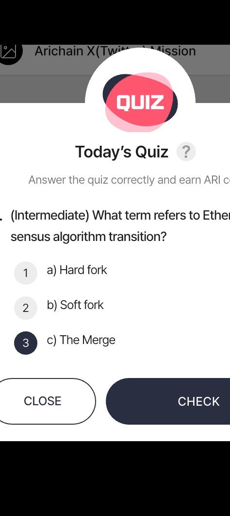 ArowosegbeVict2's tweet photo. @Arichain_ @BSquaredNetwork Today's answer is C (The Merge) https://t.co/yzr9LKfoWm