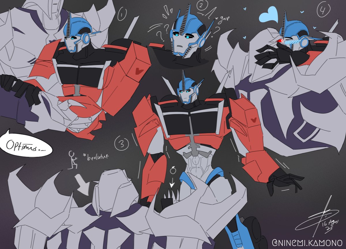 doujin - (megop)
Deceptibots [Union of Sparks] #1 &amp; #2
#megop #tfp #TransformersPrime 
Yeah, this is from TFP Season 1, Episode 26.