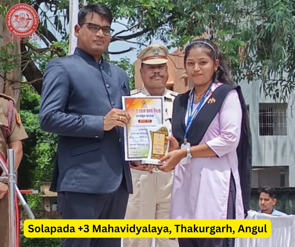 3Solapada's tweet photo. Awardees of Solapada +3 Mahavidyalaya at Subdivisional Competition on the eve of 15th August 2025

Photos with Sj. Upendra Ku.Loha, Subcollector cum Subjudicial Magistrate, Athmallik Subdivision

Congratulations, all of you
God bless you all 📷📷📷📷 https://t.co/5AhHCD4xtu