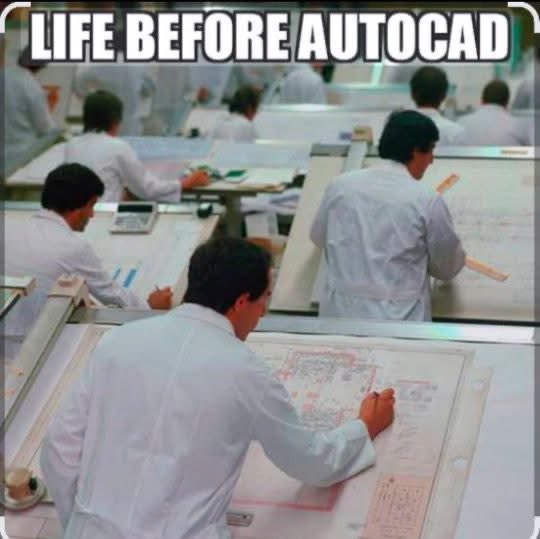 junejaps's tweet photo. Today, AutoCAD has replaced this manual effort by allowing engineers, architects, and designers to create precise 2D and 3D drawings on computers. What once required hours of careful hand-drafting and corrections, can now be done in minutes. 
 #solutionsbyLitratim @Litratimians https://t.co/LSThMzoSkc