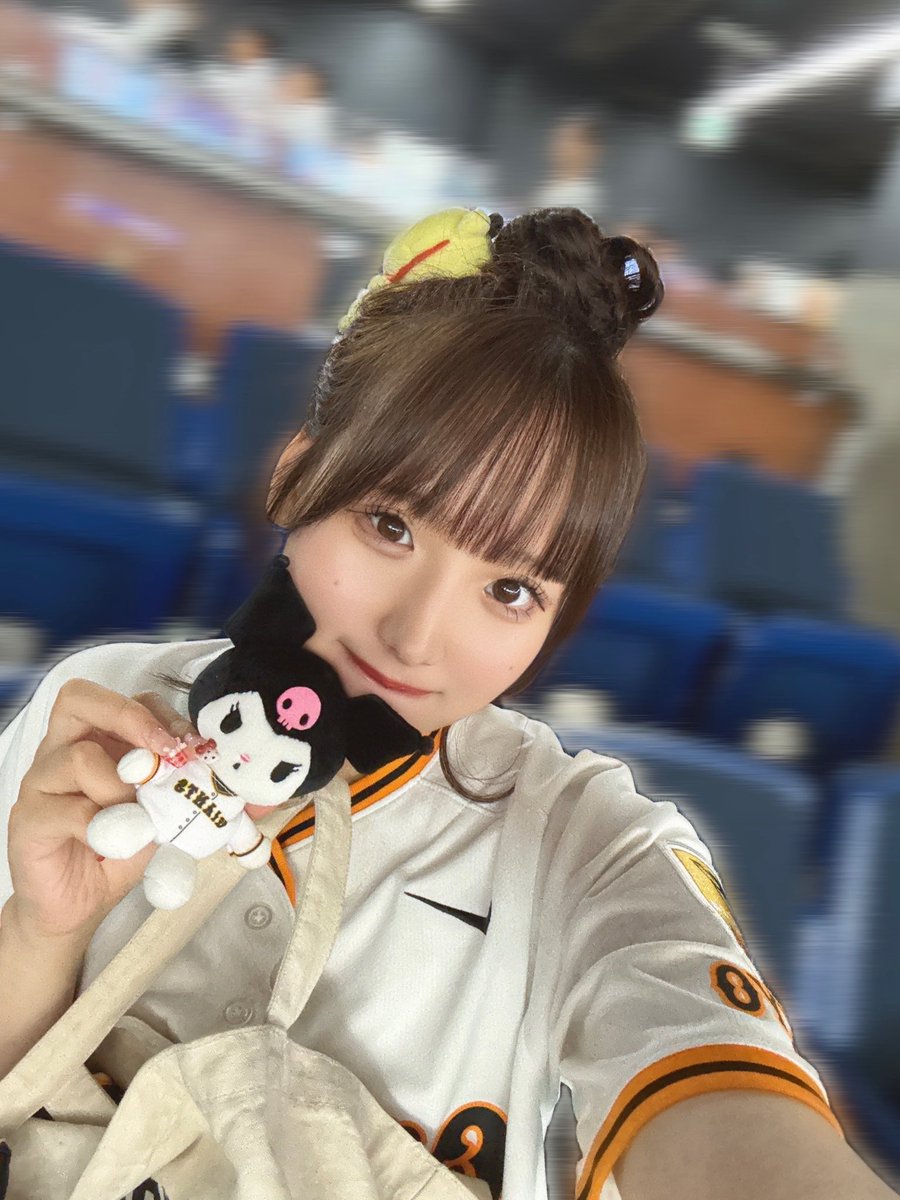 読売ジャイアンツ×クロミちゃんかわいい😈🖤🎀
タオルも可愛かったよ♪

#giants