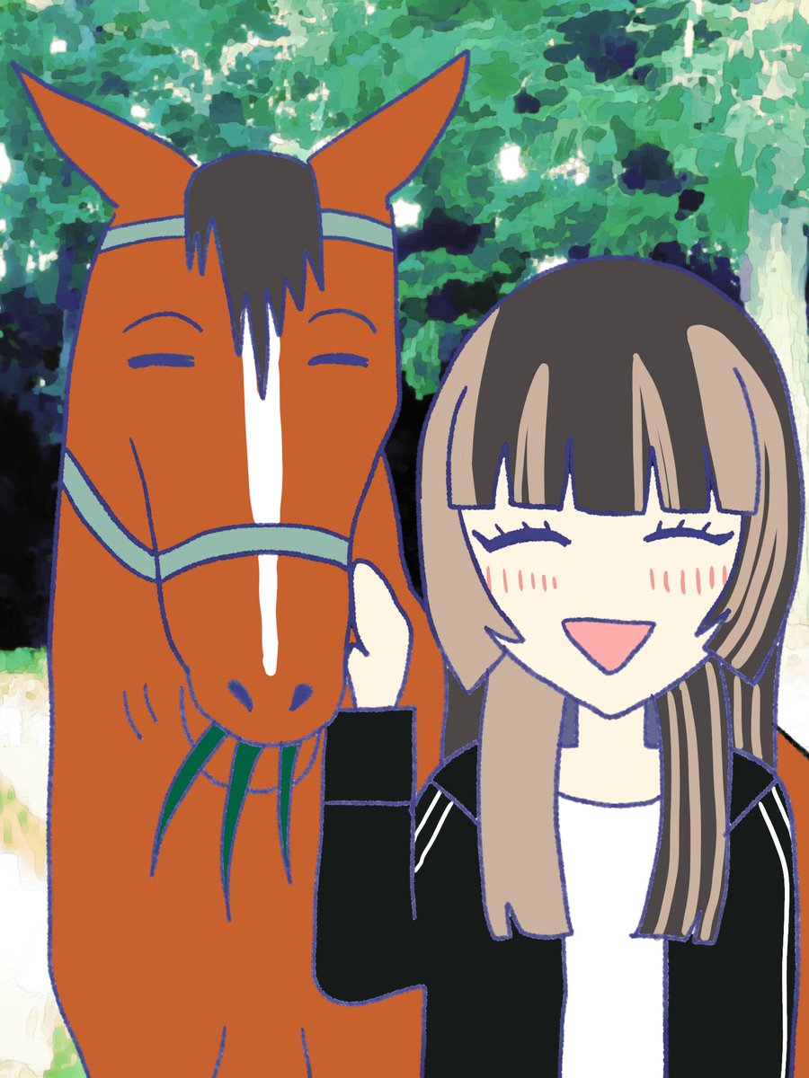 乗馬…いいなぁ…!!!
かわよかった🐴🐴🐴🐴
#らでん似絵
