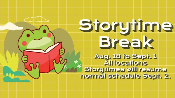 irvinglibrary's tweet image. All storytimes and most events are taking a break until Sept. 2 to give our staff time to get ready for an amazing line-up of fall programs. In the meantime, come visit our libraries and check out some great books. We&apos;ll be unveiling our fall preview very soon! #IrvingLibrary