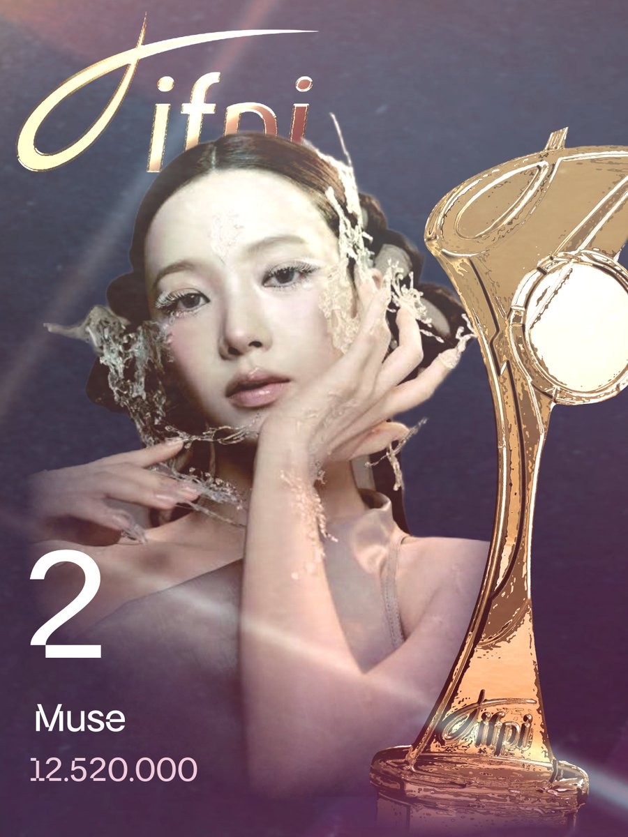 SquadB2B's tweet photo. 📊 | IFPI ÁLBUNS: "Muse" de @E4SYH0T foi o 2° álbum com mais vendas globalmente na Era 1, com 12 milhões e 520 mil unidades vendidas.

[#] – #IFPI #EndYear https://t.co/CwzFJwQ4G9
