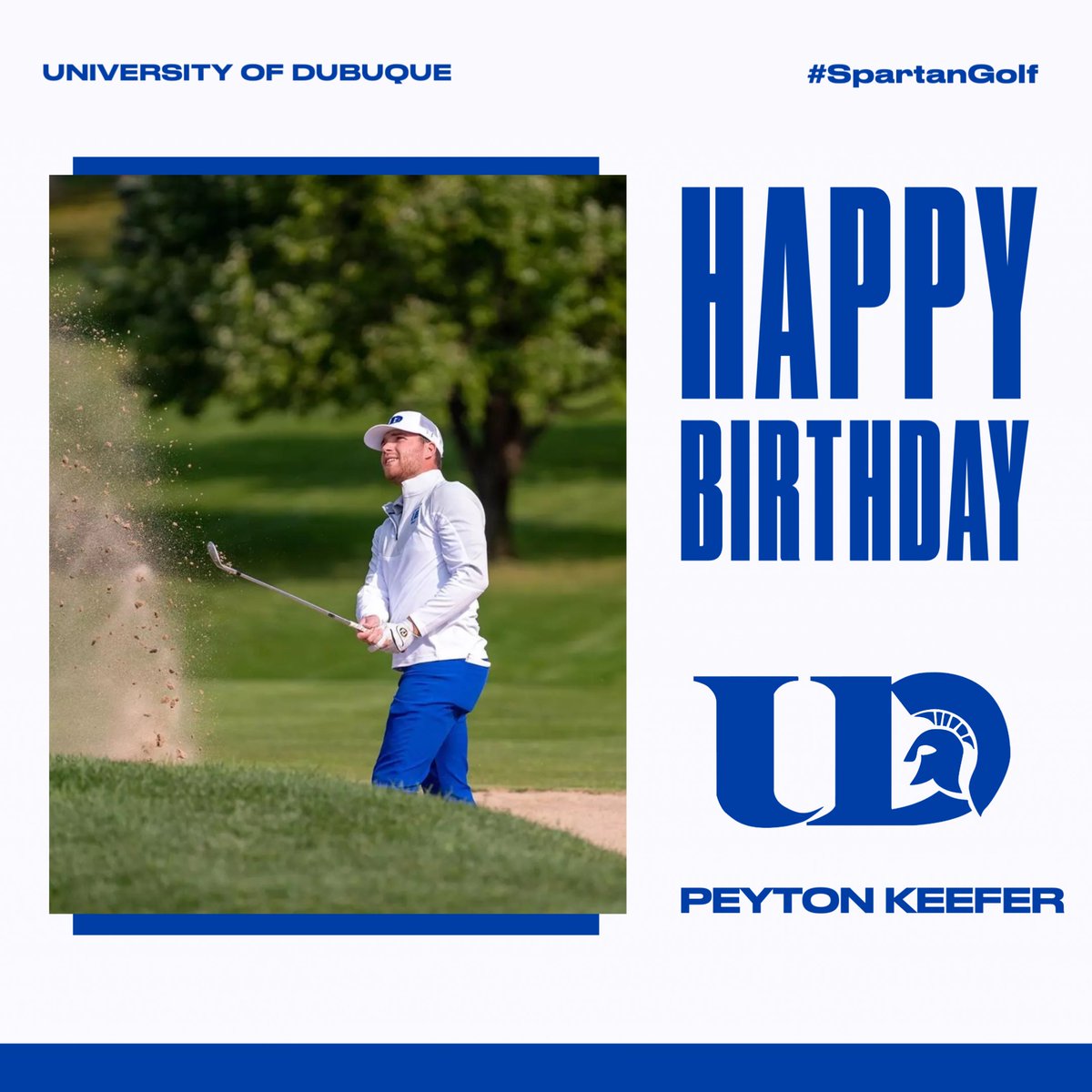Happy Birthday to former Spartan Peyton Keeffer! Since graduating UD he is the 1st Assistant Golf Professional at Royal Oaks Country Club in Houston, TX. He also recently became a dad. Congratulations! Hope you have a great birthday! 

#SpartanGolf
