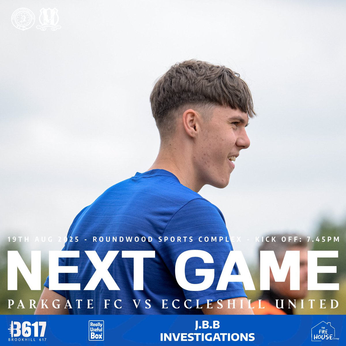 parkgatefc's tweet photo. 𝙉𝙀𝙓𝙏 𝙐𝙋  | Eccleshill United🏡

On Tuesday, We host Eccleshill for the second time this month to play under the lights at the Roundwood.

📍 Roundwood Sports Complex (H)
⏲️ 19:45 Kick-Off
💵 Adult: £6, Concession: £4

#Steelmen | #upthegate https://t.co/f1TICvn7HB