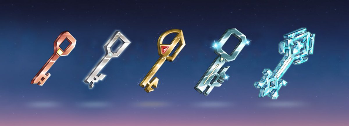 Alice Keys of Power tiers: Bronze, Silver, Gold, Platinum, Diamond