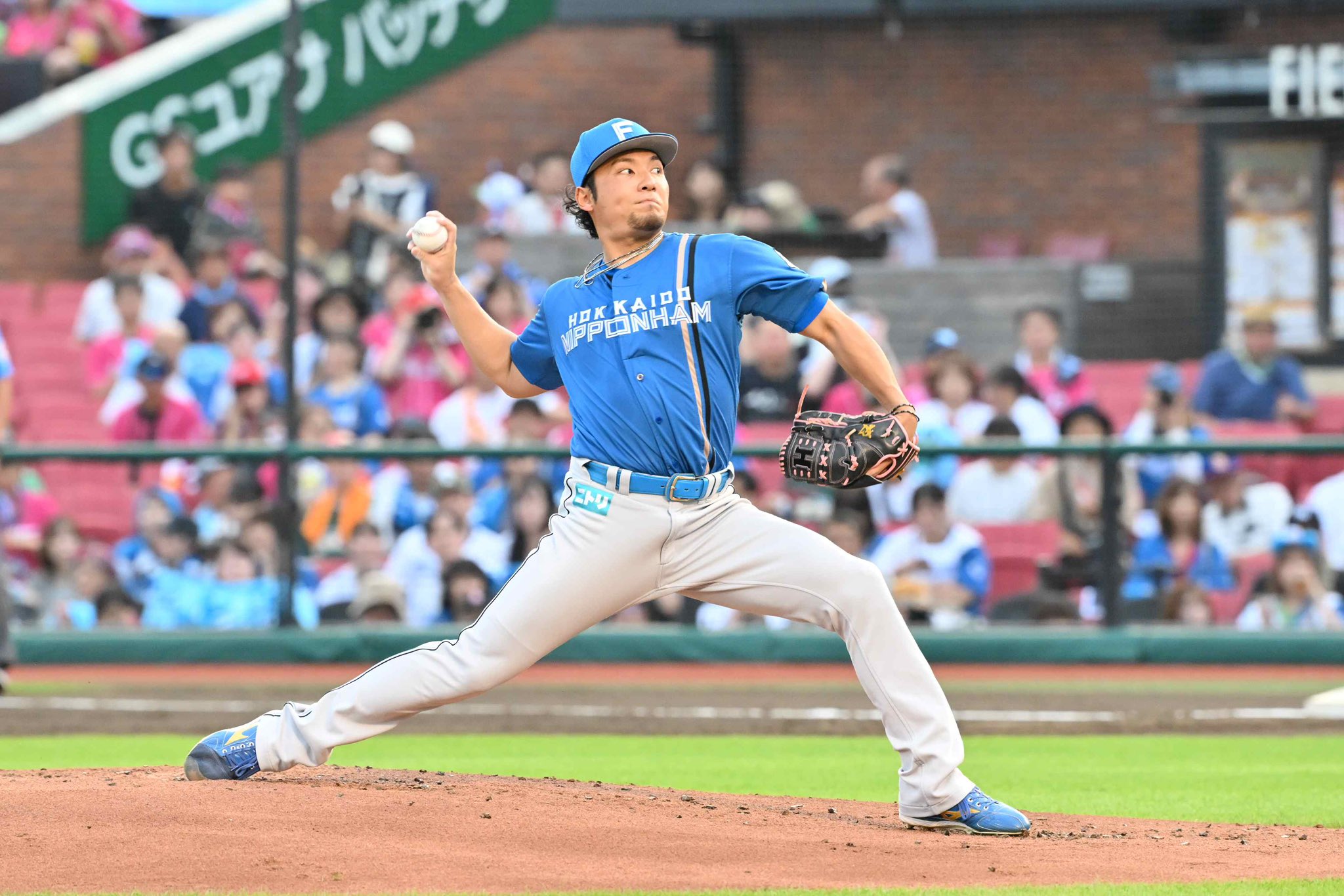 （るさま取置中）北海道日本ハムファイターズ トレーニングジャケット ブルー るさま取置中）北海道日本ハムファイターズ トレーニング