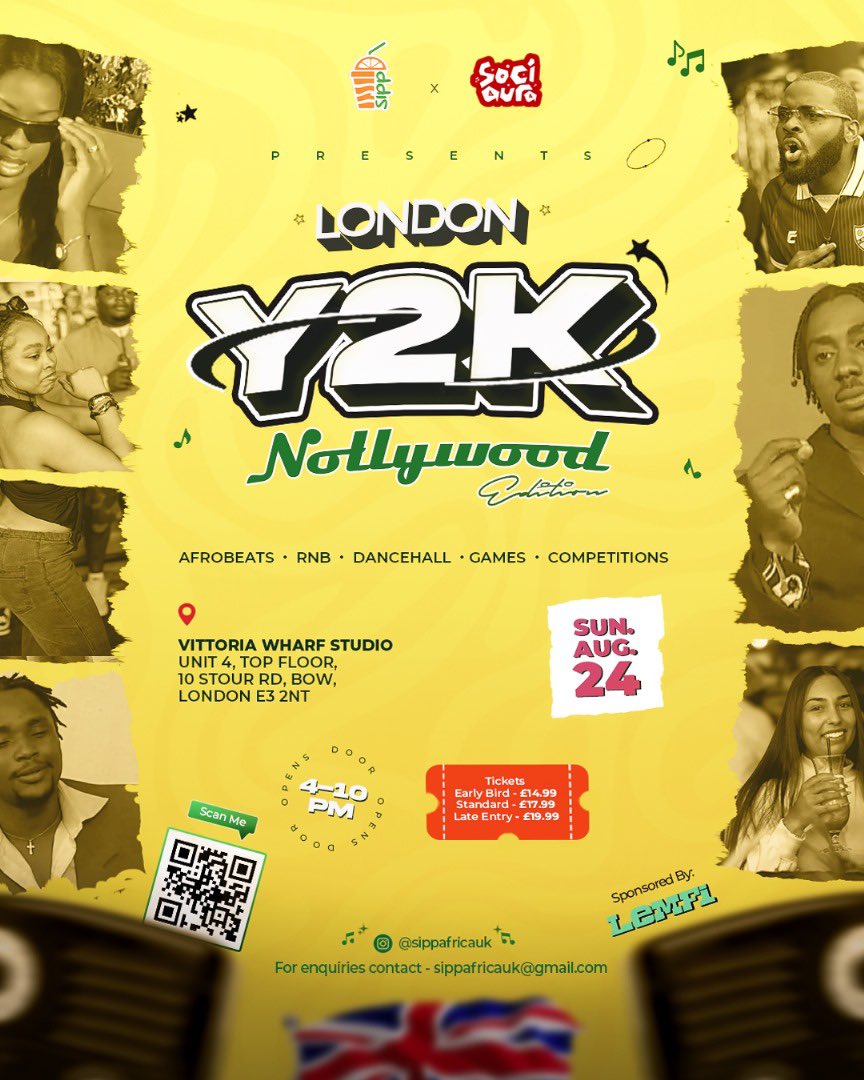 Pearlie_DO's tweet image. I’ve had so many firsts this year and next is my very first London event! 💚🥹
Huge thanks to @UseLemfi for helping make this dream real 🥰 and @sociauraHQ for partnering! This Bank Holiday → Y2K Nollywood London 🎬✨

Get your tickets here: fatso.ma/1ZIe
Please RT 🙏
