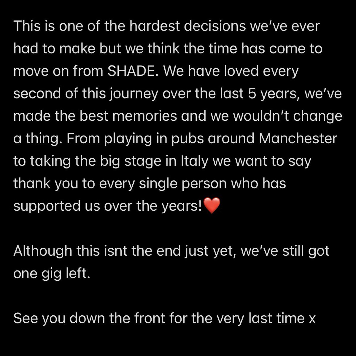 S H A D E tweet media