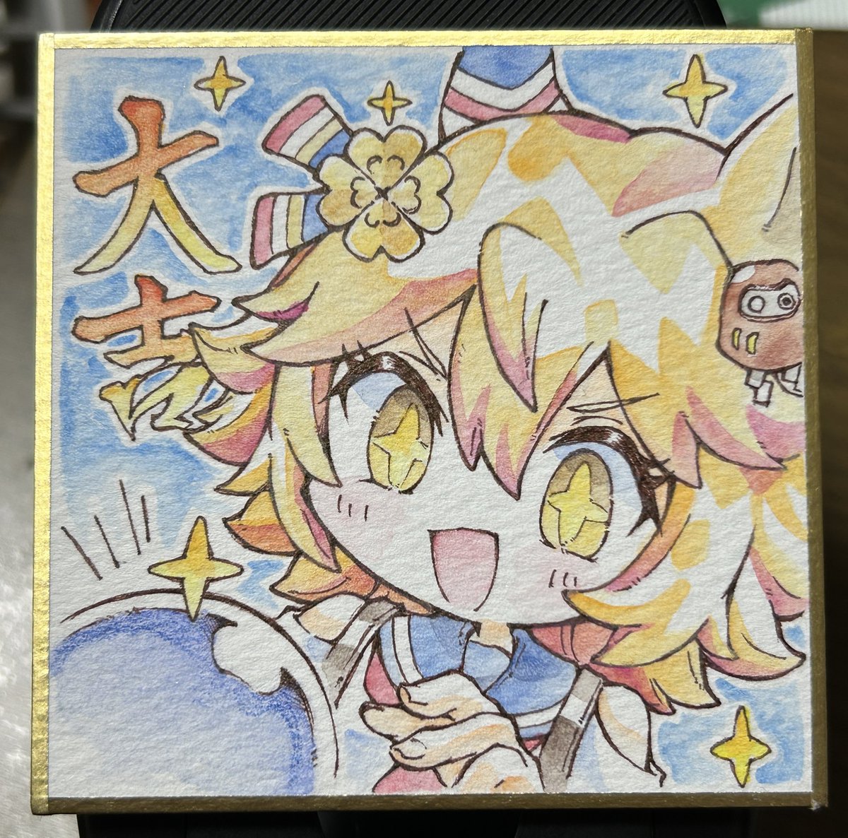 後でもう少し描き込むけどフクちゃんできた✨✨