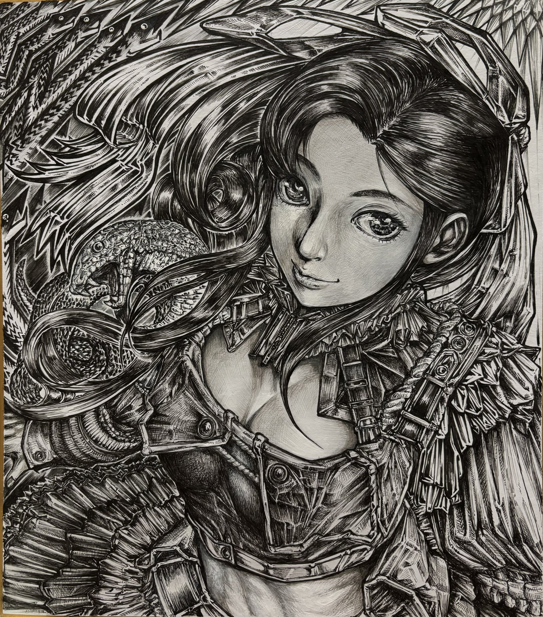 涙は一色じゃないんだよ　手描きイラスト　ペン画 涙は一色じゃないんだよ 手描きイラスト ペン画 Mikiko. on X: