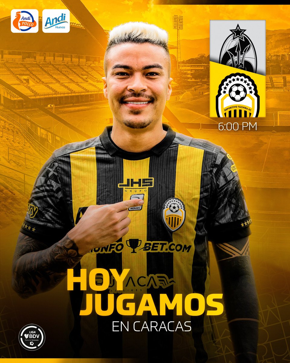 Es hoy, AURINEGROS, todos con la amarilla y negra puesta, alentando con alegría y pasión, porque hoy UNIDOS en un solo corazón, defenderemos nuestro escudo en el Olímpico 🛡️⚔️

¡Qué retumbe el aliento de la HINCHADA Más Grande y popular! 🫀🫁

#VamosTáchira 💛🖤