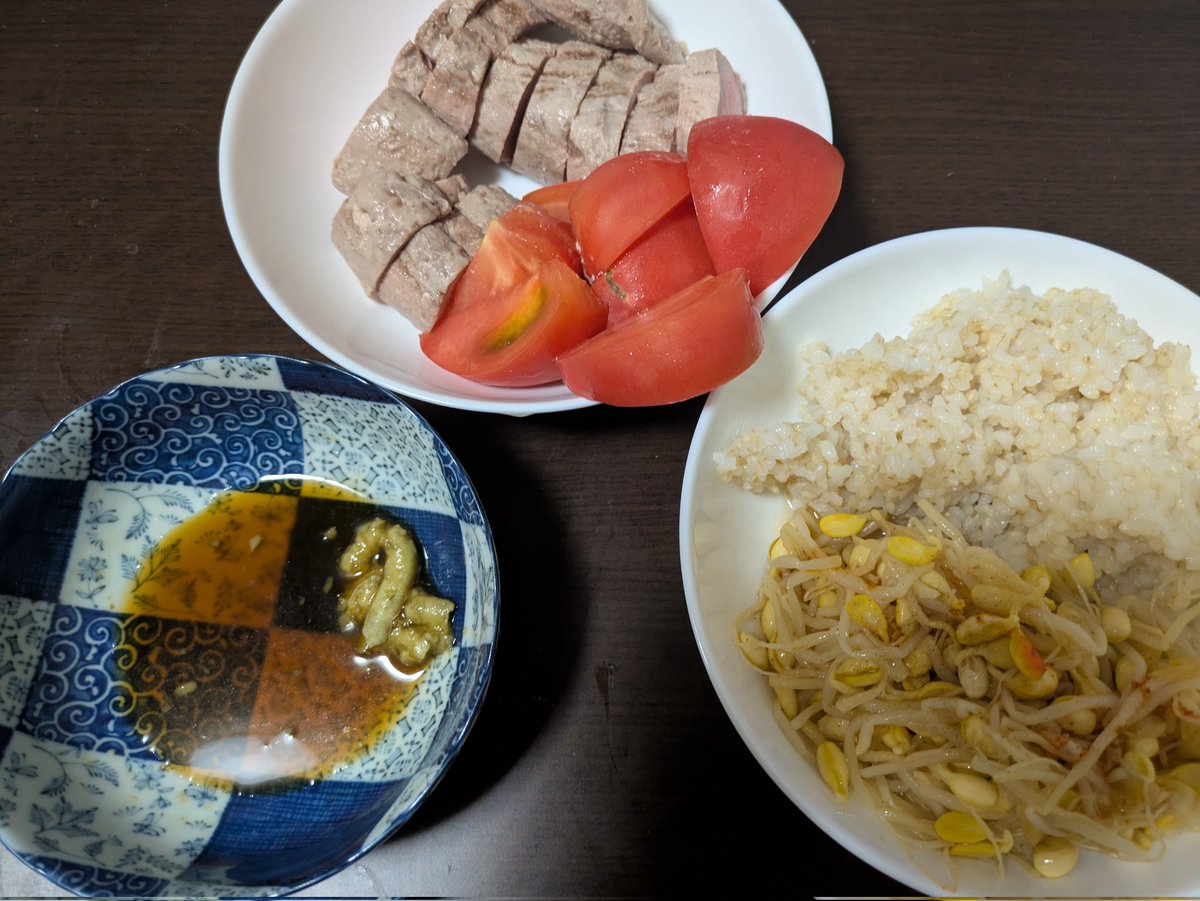 煮豚豚へレバージョンと玄米🫡
次はちゃんとロースト🥺