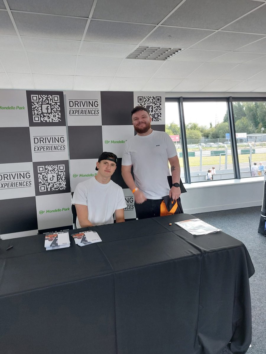 ‘We got to meet rookie McLaren driver Alex Dunne and a photo with him also, what a lovely young man he is.’ 🥹