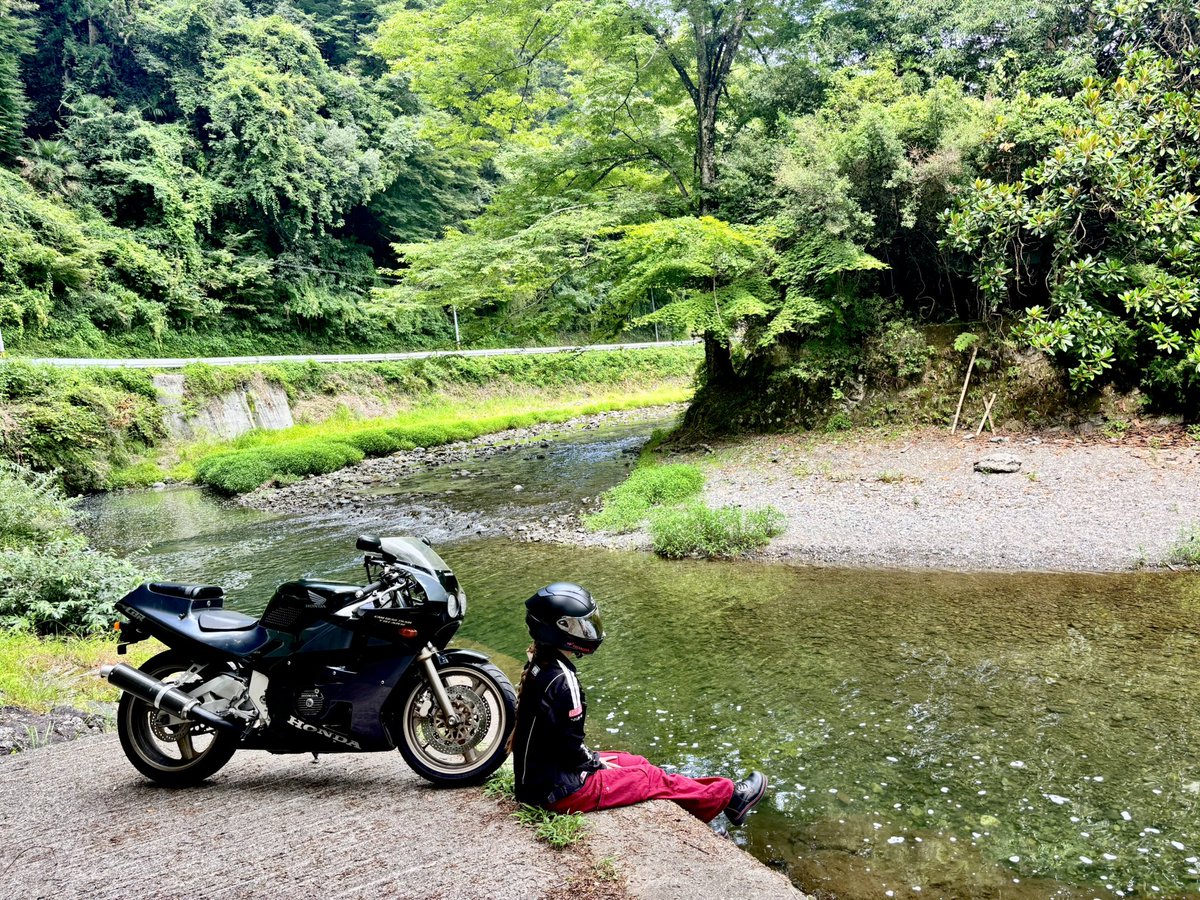 be_puchimill's tweet photo. 名前：coco*
性別：💃
年齢：割といい歳
身長：165
住み：大阪
車種：CBR400RR/VT250Z
好き：フォトツー、田舎道

2ダボちゃんはお譲りした👋
最近走るモチベ高め！！

 #バイク乗りとして軽く自己紹介  
 #バイク好きと繋がりたい 
 #バイク女子 と繋がりたい
 #ツーリング仲間募集 https://t.co/A3Lr76UxBA