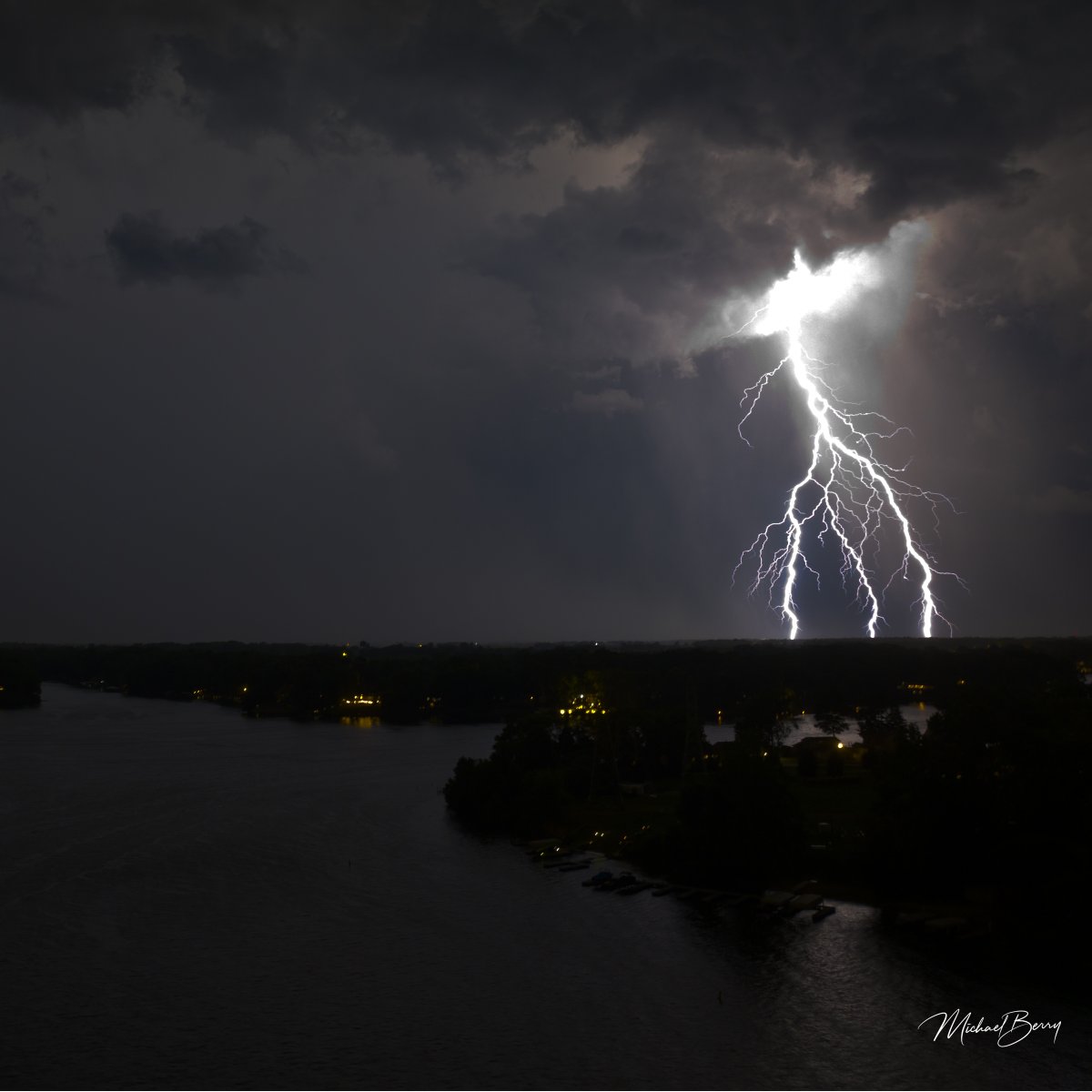 Saturday night lightning over Morse Lake, near Cicero.  Storm total rain (so far) 0.3"   <a href="/LindseyWTHR13/">Lindsey Monroe</a> <a href="/WTHRcom/">WTHR.com</a> <a href="/AnneMarieWTHR/">annemariewthr</a> <a href="/RyanMorseWx/">Ryan Morse</a>