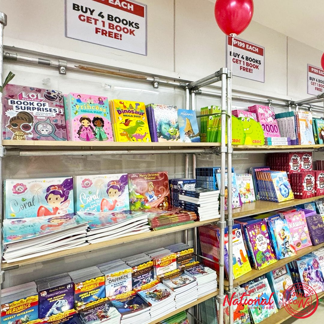nbsalert's tweet photo. โ
Buy 4 books, Get 1 FREE (โฑ299 / โฑ399 each)
โ
Buy 2 books for โฑ249 (โฑ199 each)
โ
Buy 4 books for โฑ299 (โฑ99 each)
โ
Buy 2 books for โฑ699 (โฑ499 each)
@greenhillsph #Greenhills #VMall #VirraMall #SulitReads #SulitSaNBS #NationalBookStore https://t.co/QIDSdtBrOr