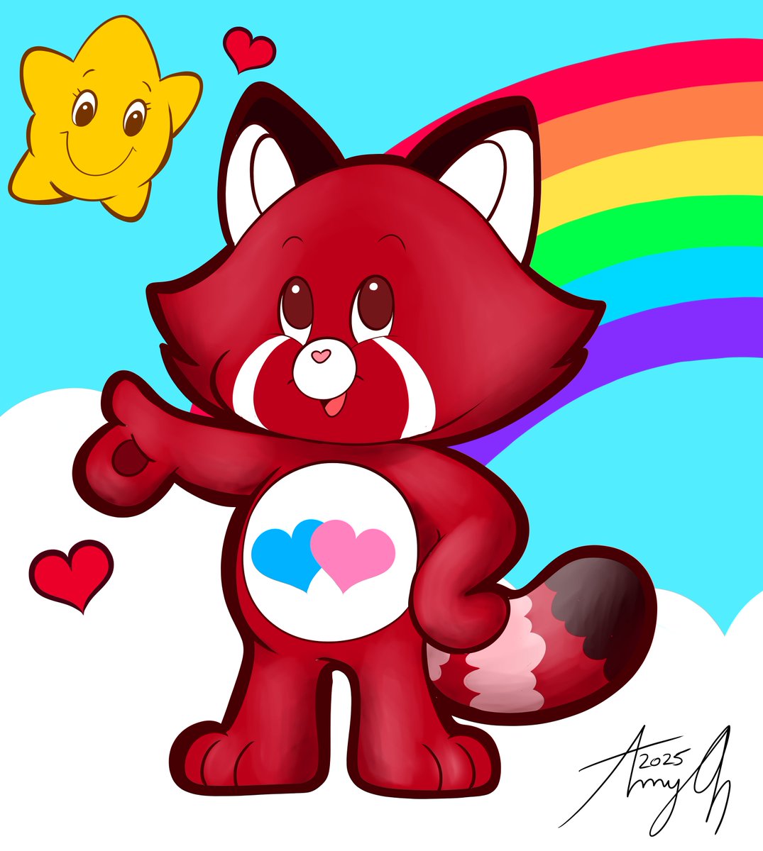 Cutie Heart Red Panda X3
#Vtubers #CareBears #OC #Fanart #Art #Cute