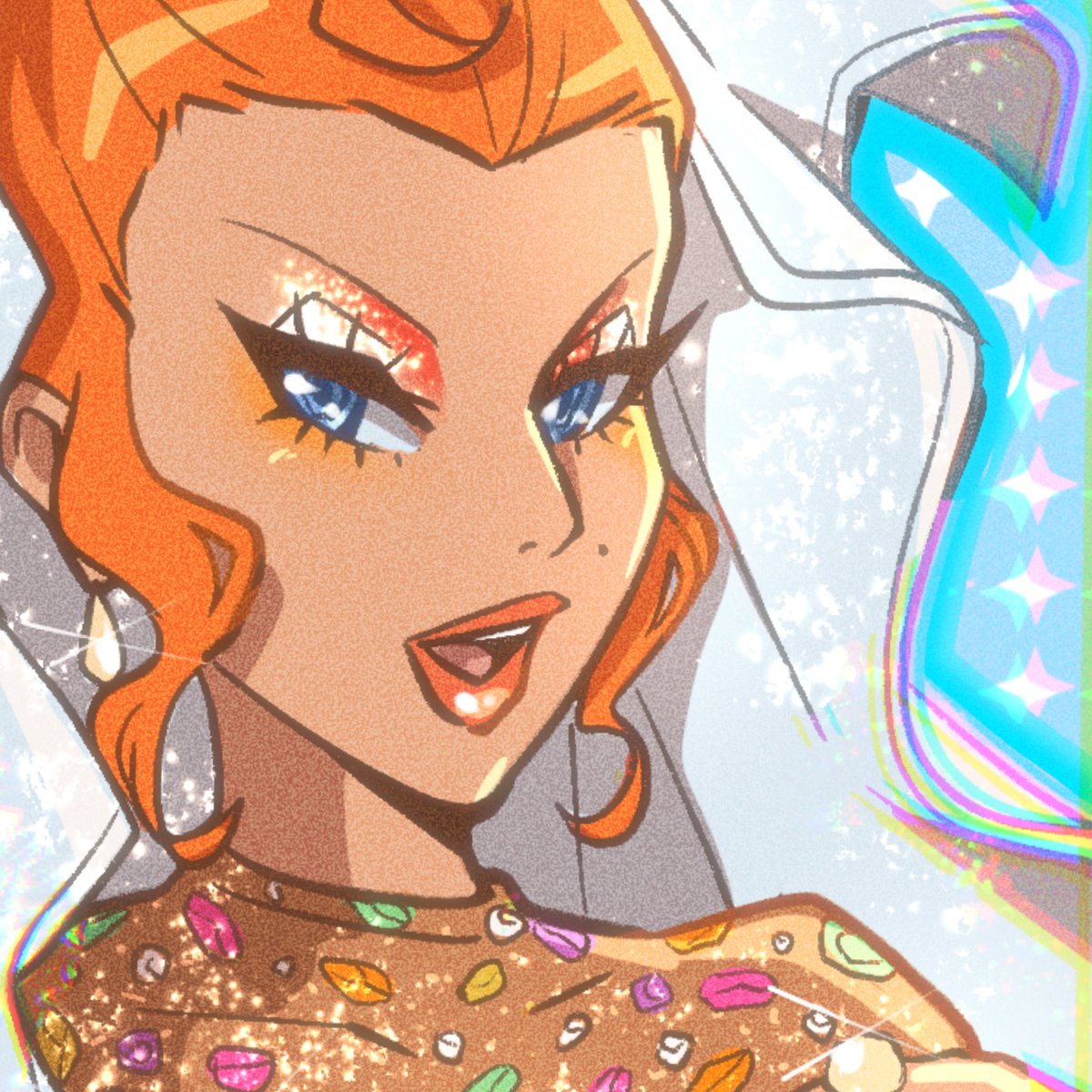 Desenho dos 3 looks do ball dessa semana da <a href="/arubynox/">Ruby NOX 🦚</a> ela estava belíssima, eu simplesmente amei o look Flying Horse pitaya 💚🩷 #DragRaceBR #dragracebrasil #fanart