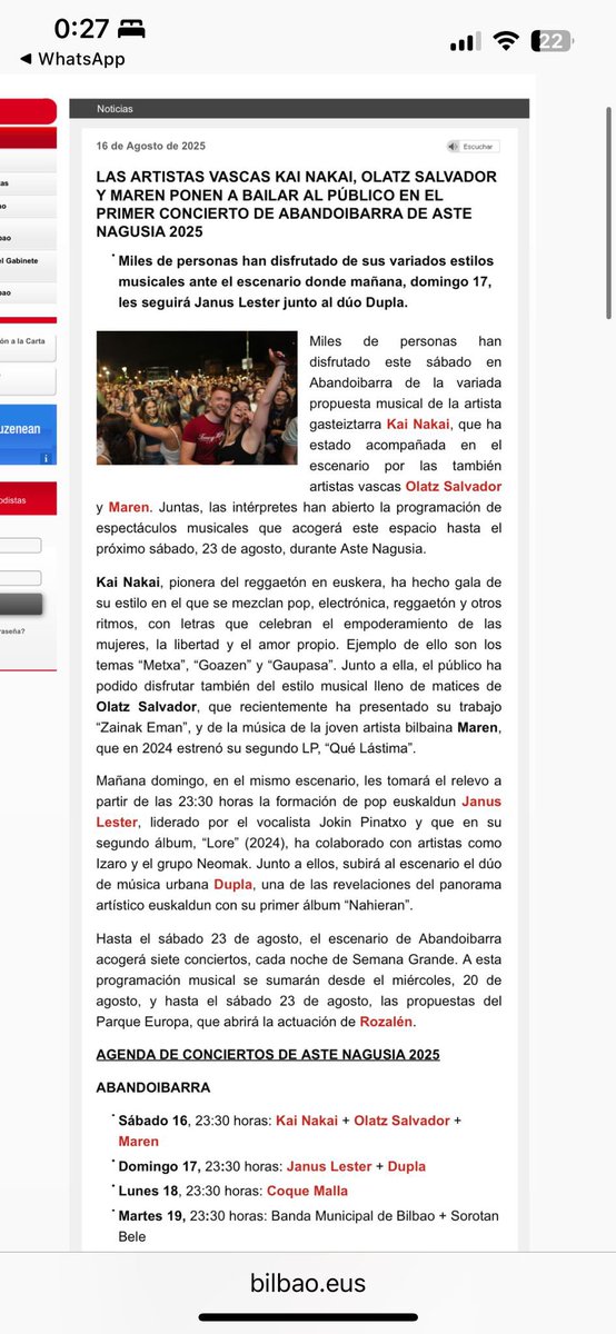 La peña de bilbo.eus bien gansters haciendo cronica del no bolo desde la piscina en salou, os la pela!
#astenagusia2025