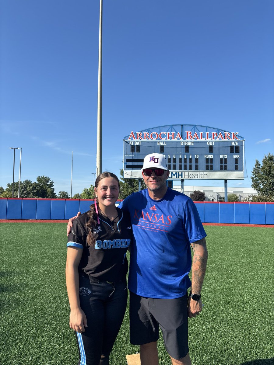 Zoey Hood (@zoeyhood2027) on Twitter photo Thank you so much <a href="/KUSoftball/">Kansas Softball</a> for such a great camp!! I had a great time learning about the program and got to spend lots of time with the players and staff!! <a href="/CoachChiles3/">Kaitlyn Chiles</a> <a href="/LauraHeberling/">Coach H</a> <a href="/JackNLucysDad/">Justin lewis</a> and Coach McFalls!💙
<a href="/ARod_1184/">AD Rodriguez</a> <a href="/18uAmerican/">Texas Bombers Gold American 18U</a> <a href="/bombers_academy/">Bombers Academy</a> Thank you so much <a href="/KUSoftball/">Kansas Softball</a> for such a great camp!! I had a great time learning about the program and got to spend lots of time with the players and staff!! <a href="/CoachChiles3/">Kaitlyn Chiles</a> <a href="/LauraHeberling/">Coach H</a> <a href="/JackNLucysDad/">Justin lewis</a> and Coach McFalls!💙
<a href="/ARod_1184/">AD Rodriguez</a> <a href="/18uAmerican/">Texas Bombers Gold American 18U</a> <a href="/bombers_academy/">Bombers Academy</a>