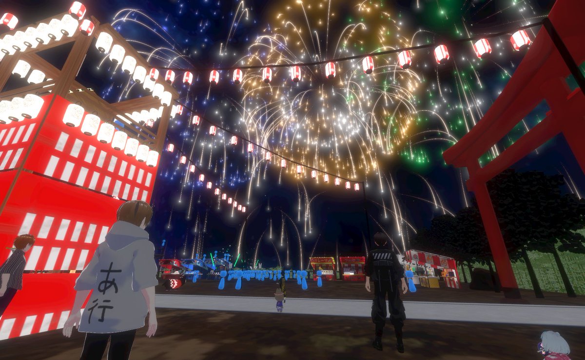 aiueo_55555_'s tweet image. 今年も参加しました！毎年どんどん豪華になっていって「すげぇ！」ってなりますとても
 #とびらぽりす花火大会2025