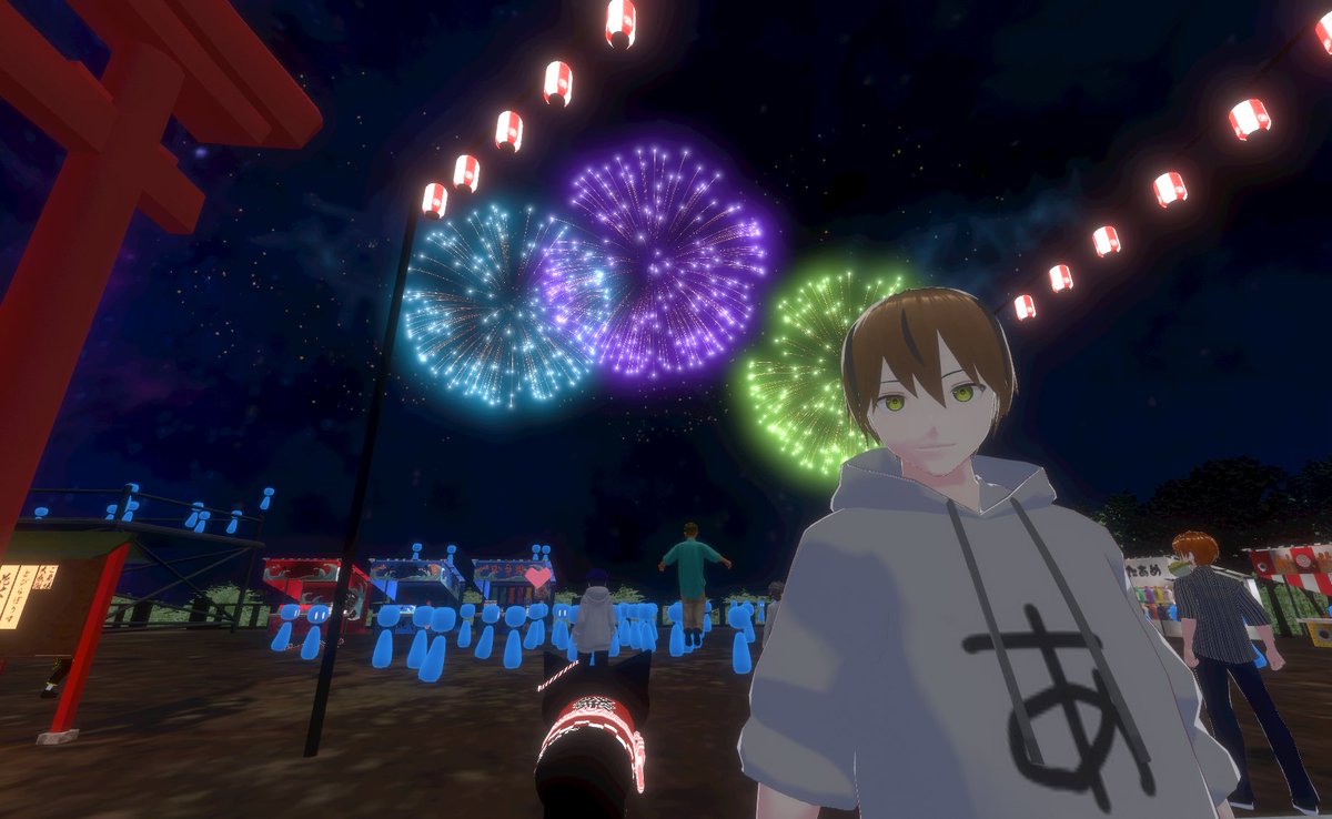 aiueo_55555_'s tweet image. 今年も参加しました！毎年どんどん豪華になっていって「すげぇ！」ってなりますとても
 #とびらぽりす花火大会2025