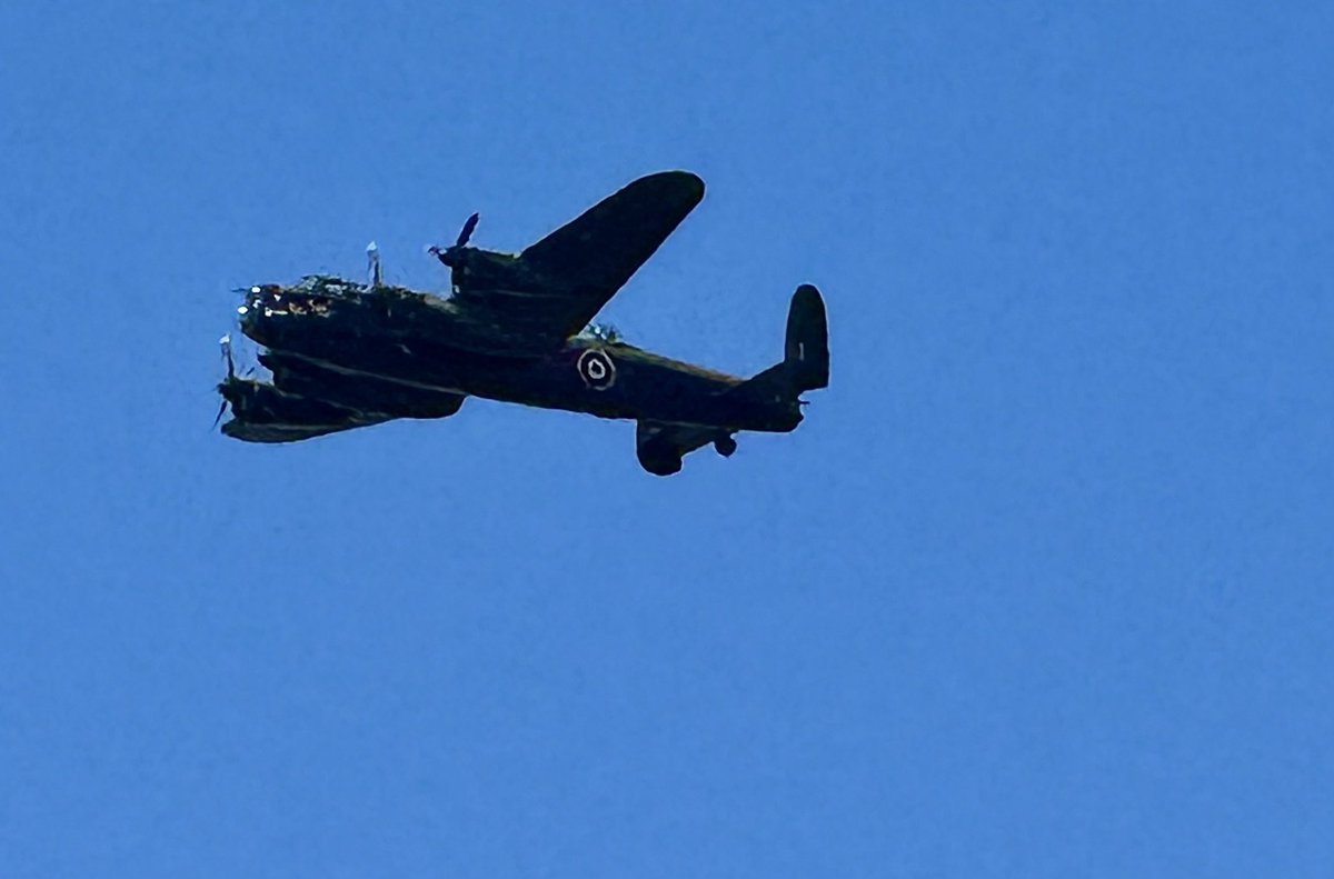 Battle of Britain Memorial Flight today - <a href="/RAFBBMF/">RAF BBMF</a> directly over the house - spectacular to see and hear.
