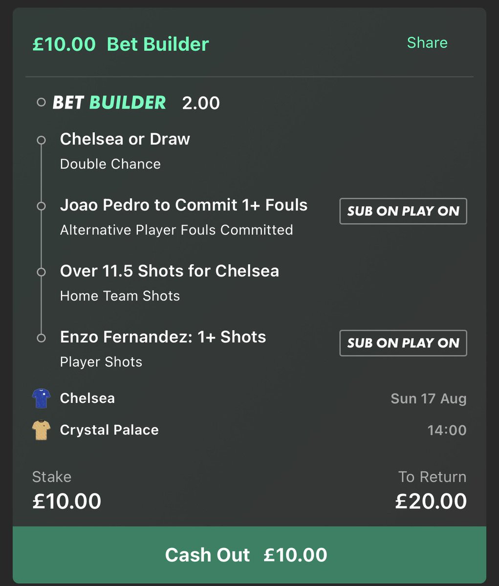 ProfitsAreGo's tweet photo. Chelsea vs Crystal Palace 🚨 

2.00 💰 

#Premierleague https://t.co/vjLpsZdCyi