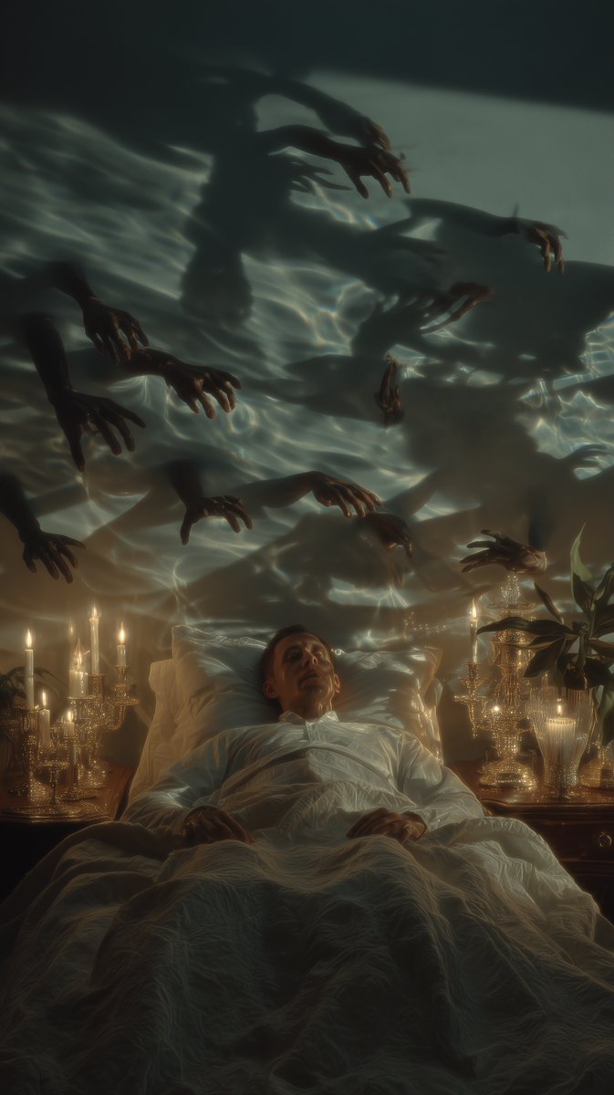 My New Drop🧨

3/3 
8 TEZ

Sleep is the boundary where the body rests and fears awaken: foreign hands glide through the shadows of consciousness, whispering what cannot be forgotten. 
#SkurpyArtContest #AI #AIart 

skurpy.com/marketplace/co…