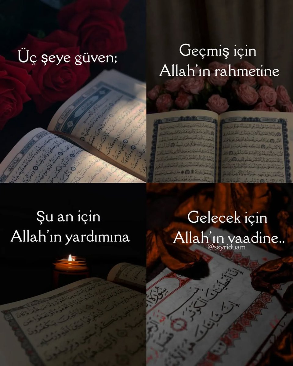 Üç şeye güven..