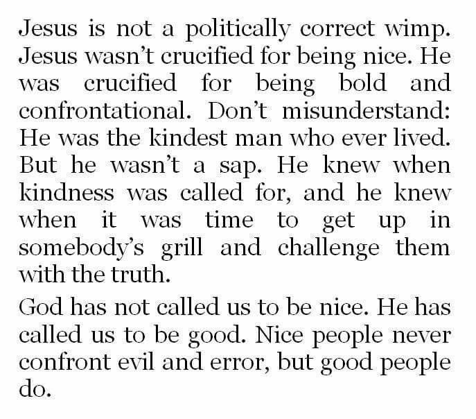 The heresy of niceness