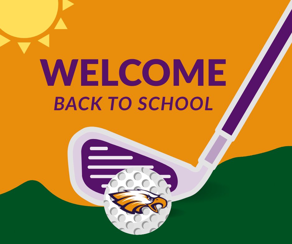 Happy First Day of School Eagles!! 🦅
Welcome back! 
We hope you have a TEE-riffic ⛳️ and 
Un-FORE-gettable year! 
Let's go! 🦅 #ItsA 
<a href="/avoneagles/">avoneagles</a> <a href="/DrMikeZalar/">Michael  Zalar, PhD</a> <a href="/AvonLocalSch/">Avon Local Schools</a> <a href="/AvonEagleShop/">Avon Athletic Boosters</a> <a href="/kd_buller/">KDBuller</a>