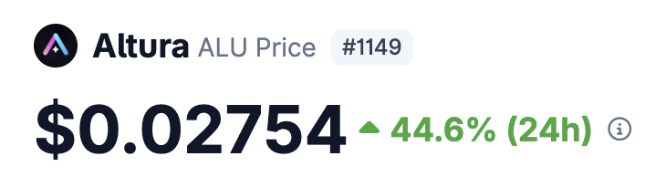 koenvs1's tweet photo. ALU is going up up up https://t.co/4GzX2rXoTf