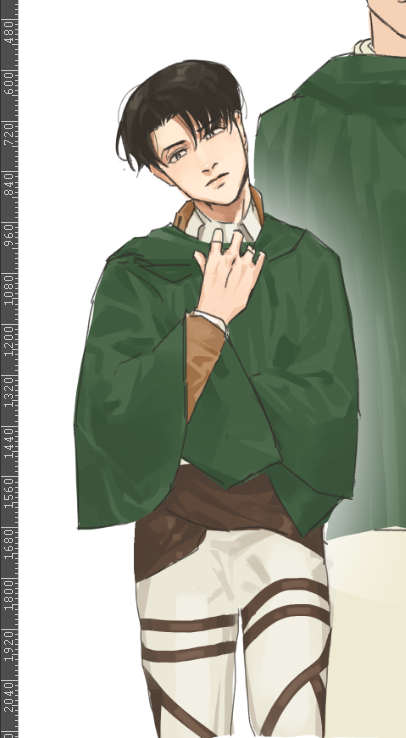 levra_r's tweet photo. heeeyyyyyy its been a while, here's a levi wip from 10 months ago 🫠 https://t.co/XPnBfb4tEO