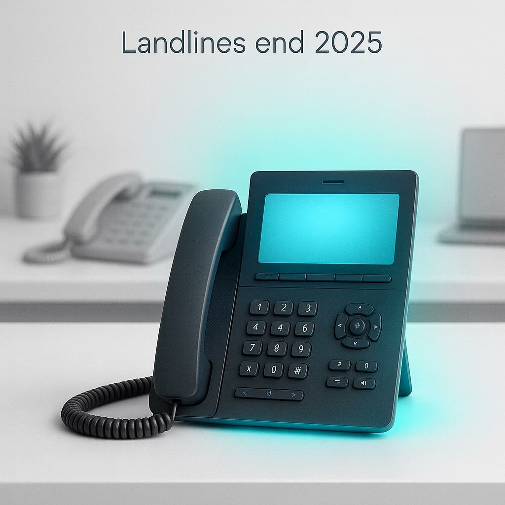 newarkcltd's tweet image. Landlines end for good in 2025. We’ve helped businesses swap confusion for clear calls with VoIP from £14.99 a month. Ready for a smoother, future-proof switch? How is your team preparing to stay connected? #VoIP #BusinessTech 🚨