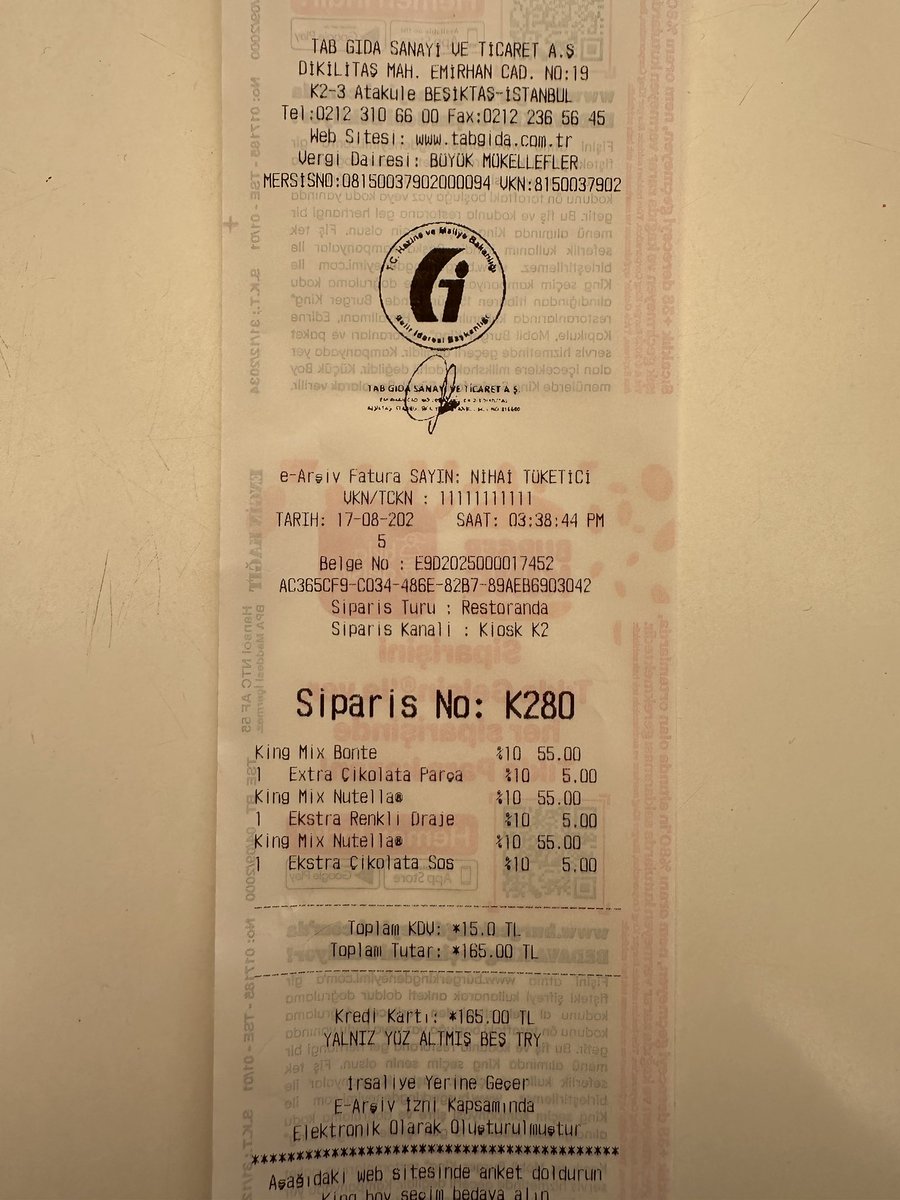 Burger King <a href="/BurgerKingTR/">Burger King Türkiye</a> Muğla Menteşe Rüya AVM’deki mağazası, resmen halkı dolandırıyor. Sipariş detayı ve sunulan ürün bu. Hissedarı olduğum <a href="/tabgidakurumsal/">TAB Gıda</a>, bari bana yapma bunu 😂 o bir şey değil, para ödeyerek talep ettiğimiz ekstraları bile hatırlatmazsak vermiyorlar 😏