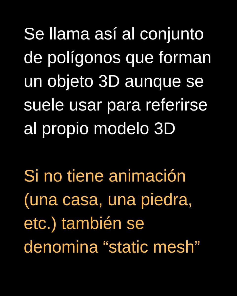 doble_devx's tweet photo. ¿Qué es una Mesh en videojuegos? 

Seguimos con el contenido de verano esta vez definiendo lo que es una mesh. Un concepto fundamental en videojuegos y que usaremos mucho más adelante 

Seguidnos para conocer más cosas sobre desarrollo de videojuegos. 

#videojuegos #desarrollo https://t.co/SQE63ydIoO