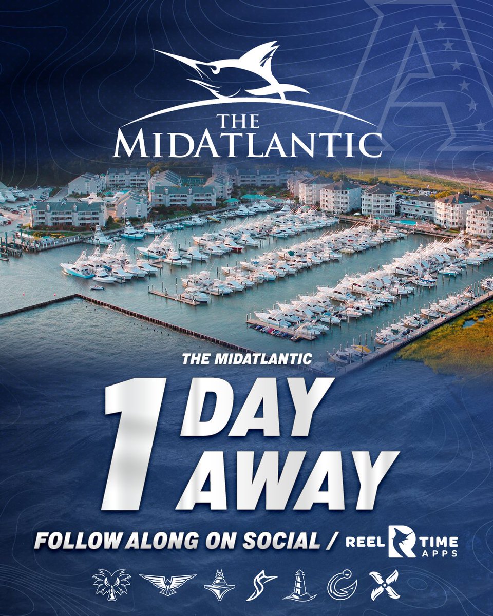 TheSFC_official's tweet photo. TOMORROW. 🔜
Follow on along on social and @reeltimeapps!
#SportFishingChampionship #SFC #TheMidAtlantic https://t.co/X8bIFTusmB