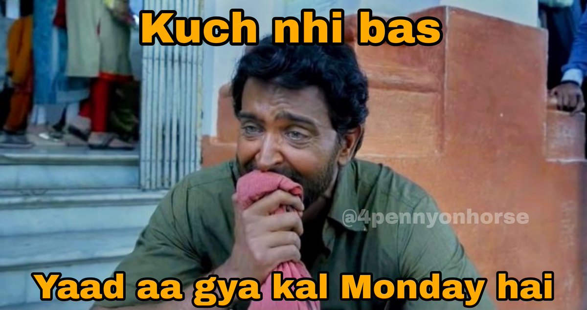 Majdoor ko kal se phir office Jana hai
Ye long weekend Kahan chala gya 😭😭😭