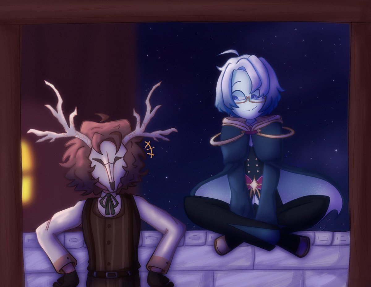 Kokoros_Tablet's tweet image. They’re bonding over their best friends being sisters🌸

#arcadiafanart