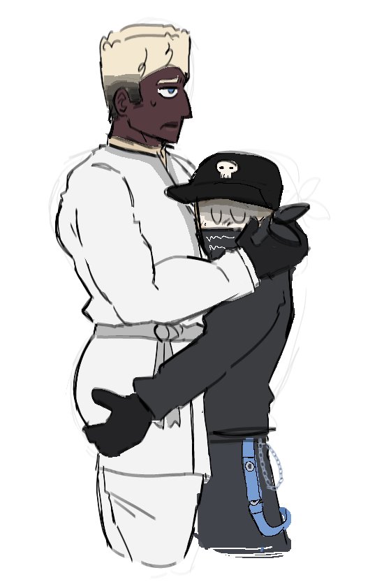 Me comforting Zane
