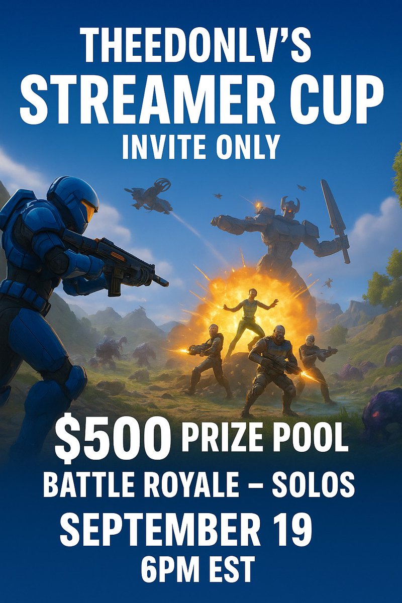 COMMENT IF INTERESTED &amp; TAG ALL CREATORS!

5 GAMES ($100 per win)
NAC
ZB BR SOLO

#Fortnite