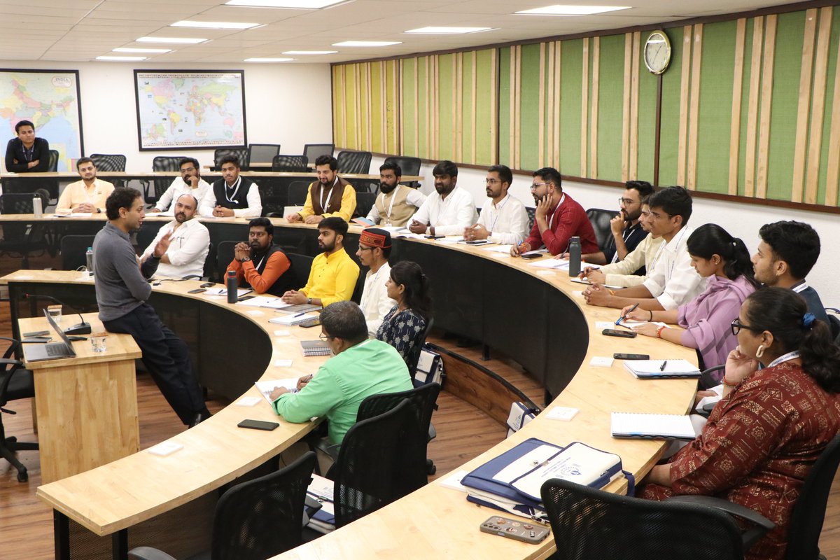 Our ED, Arjun Chowgule, addressed students of the <a href="/iidlpgp/">Indian Institute of Democratic Leadership - IIDL</a> a 9-month programme by <a href="/rmponweb/">Rambhau Mhalgi Prabodhini</a>. He shared insights on how leadership and management complement each other in shaping vision and results.

#Leadership #Management #PolicyMakers #FutureLeaders  #LeadershipDevelopment