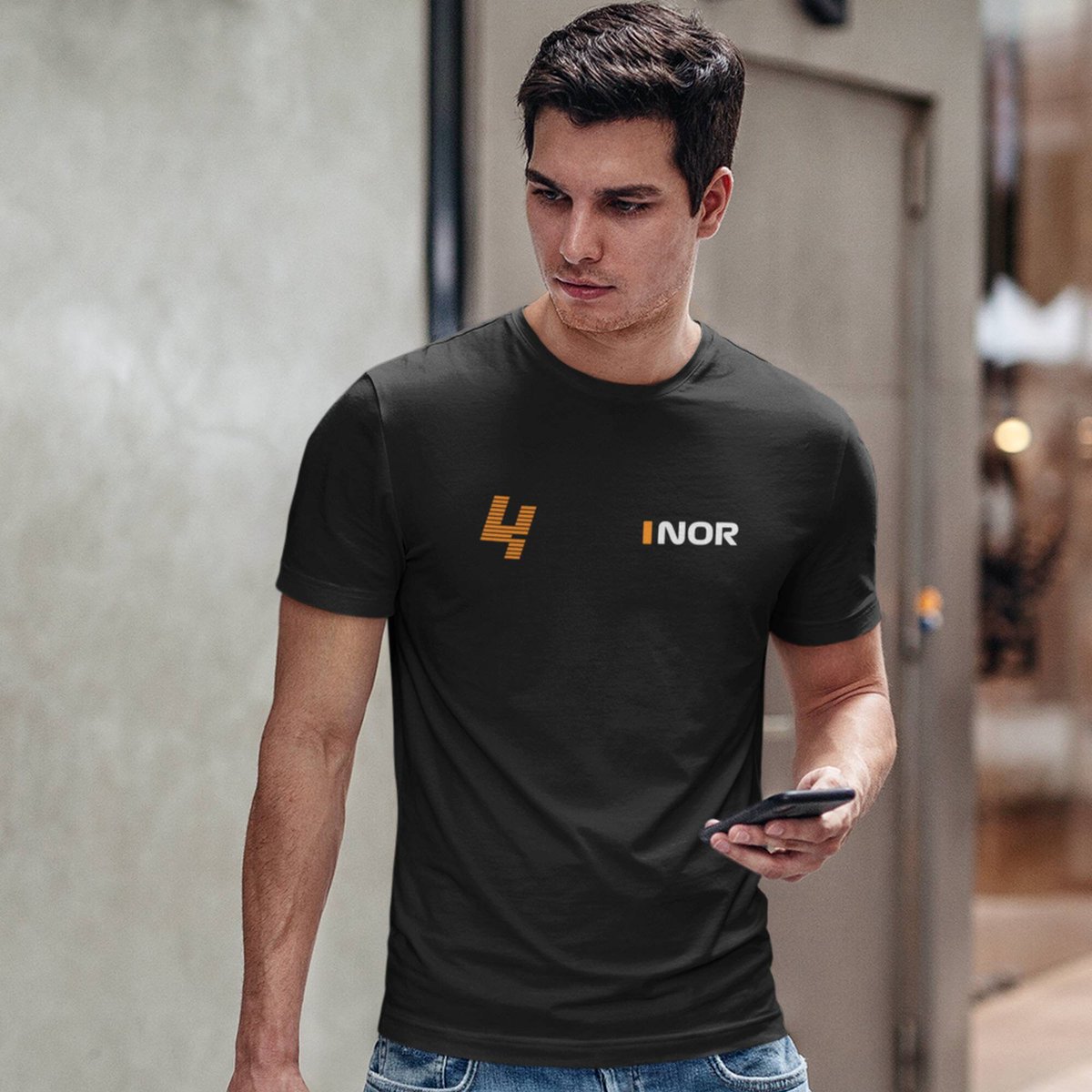 Clever_Gifts's tweet image. Lando Norris Tshirt, Black or Grey with Free Sticker, Ideal F1 gift. tuppu.net/75142cea  #DadGift